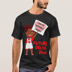 T-shirt Future Delta Diva Black Sorority 1913