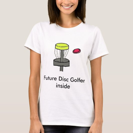T-shirt Future Disk Golfer Dans la chemise de maternité (Devant)