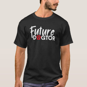 T-shirt Future Dogtor Funny Vétérinaire Chien Docteur Vet