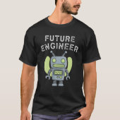 T-shirt Future Engineer Robot Lover Mechanic (Devant)