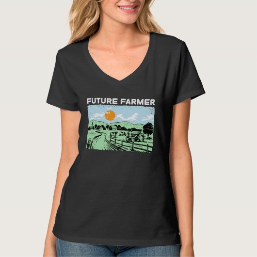 T-shirt Future Farmer I Agriculture Farming (Devant)