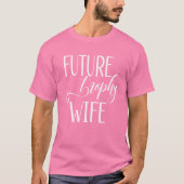 T-shirt Future Femme du trophée | Nom de la mariée à l'arr (Devant)