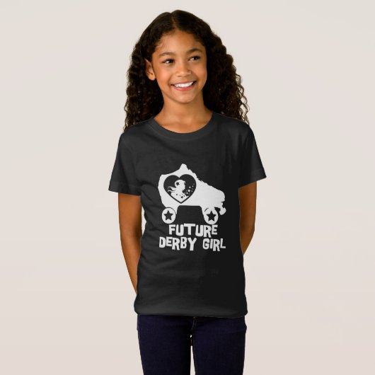 T-Shirt Future fille de Derby, conception de patinage de (Devant entier)