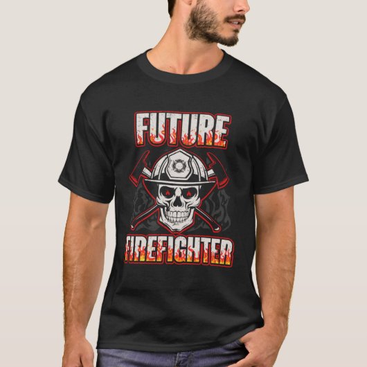 T-shirt Future Firefighter Men Women Thin Red Line Firefig (Devant)