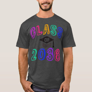 T-shirt Future Grads Année CLASSE De 2036 Augmenter Avec M