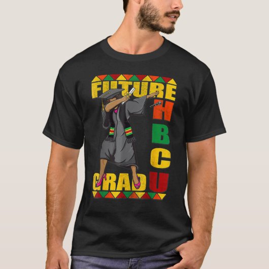 T-shirt Future HBCU Grad Black History Queen Melanin Afro (Devant)