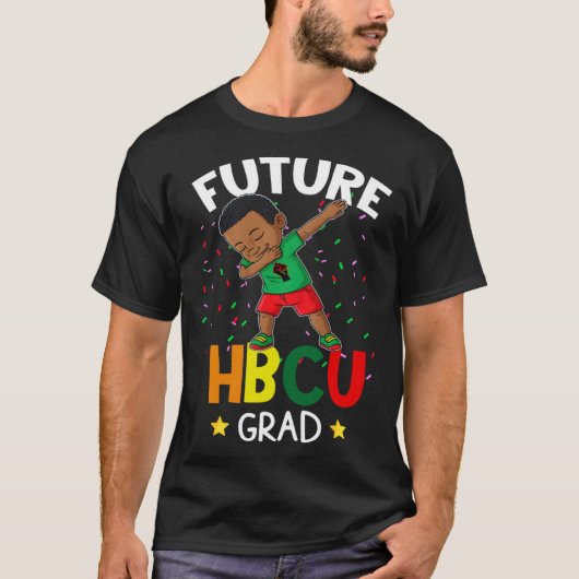 T-shirt Future HBCU Grad Graduate Afro Black Boy College G (Devant)