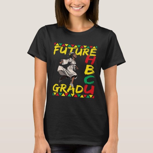 T-shirt Future HBCU Grad History Black College Youth Kids  (Devant)