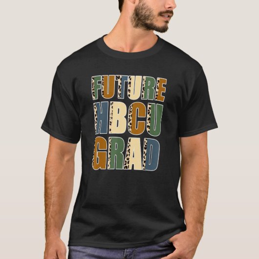 T-shirt Future Hbcu Student Grad Leopard Cheetah Women (Devant)