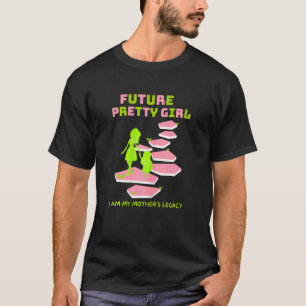 T-shirt Future Jolie Fille Première Sororité Noire 08
