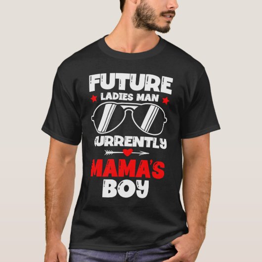 T-shirt Future Ladies Man Current Mama's Boy Valentine's D (Devant)