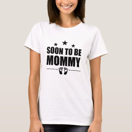 T-shirt Future Maman Annonce de Grossesse Révélation Maman (Devant)