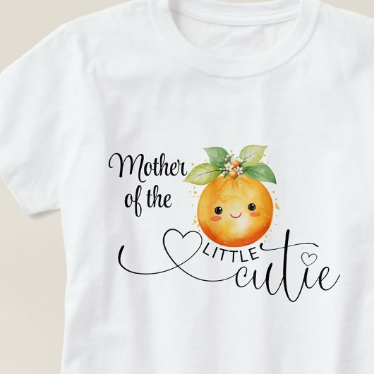 T-shirt Future maman du petit bébé mandarine mignon