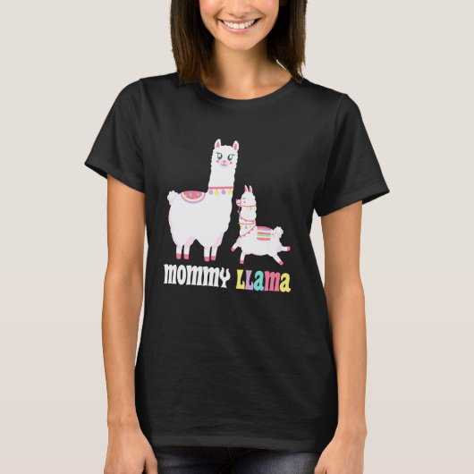 T-shirt Future Maman Llama Drôle Bientôt Maman (Devant)