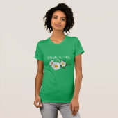 T-shirt Future mariée, mariée blanc marguerites, (Devant entier)