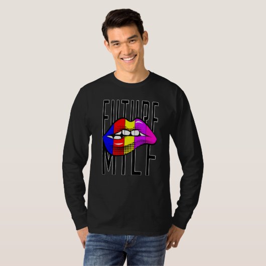 T-shirt Future MILF Women's Future Attractive Lips Design  (Devant entier)