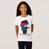 T-Shirt Future mite fille officier de police (Devant entier)