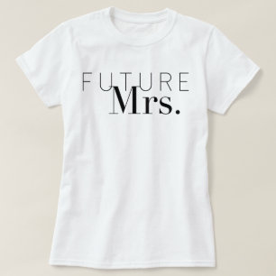 T-shirt Future Mme chic jeune mariée de