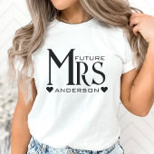 T-shirt Future Mme Fiancé Cœur Mariage Fiançailles