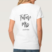T-shirt Future Mme Mariée Robe Noir Blanc  (Dos)