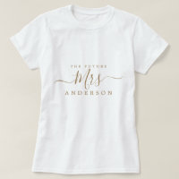 Future Mrs Chic Script Nom personnalisé Future mar