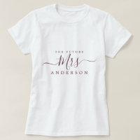 Future Mrs Chic Script Nom personnalisé Future mar