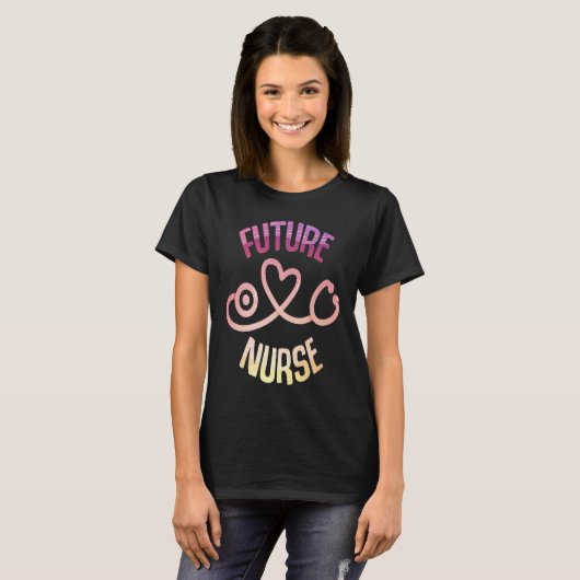 T-shirt Future Nurse Future CNA RNA LPN (Devant entier)