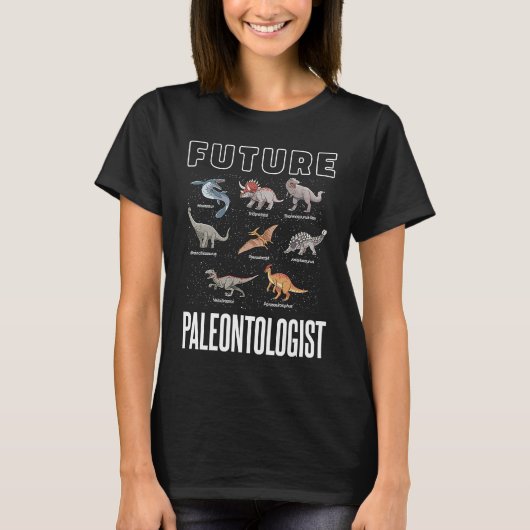 T-shirt Future Paleontologist Dinosaur Kids Student Paleon (Devant)