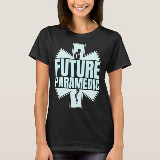 T-shirt Future Paramedic First Aid EMT Medical Medicine EM (Devant)
