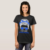T-shirt Future Paramedic Messy Bun Paramedic Student (Devant entier)