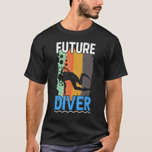 T-shirt Future Plongeur Plongée Plongée Graphique (Devant)