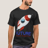 T-shirt Future Scientist Science Rocket Ship Kids  Astrona (Devant)