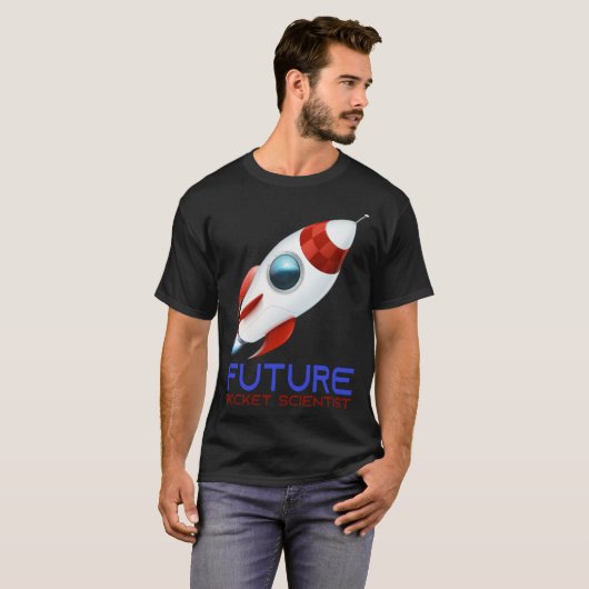 T-shirt Future Scientist Science Rocket Ship Kids  Astrona (Devant entier)
