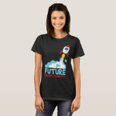 T-shirt Future Scientist Science Rocket Ship Kids  Astrona (Devant entier)