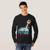 T-shirt Future Scientist Science Rocket Ship Kids  Astrona (Devant entier)
