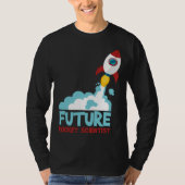 T-shirt Future Scientist Science Rocket Ship Kids  Astrona (Devant)