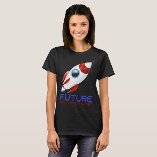 T-shirt Future Scientist Science Rocket Ship Kids  Astrona (Devant entier)