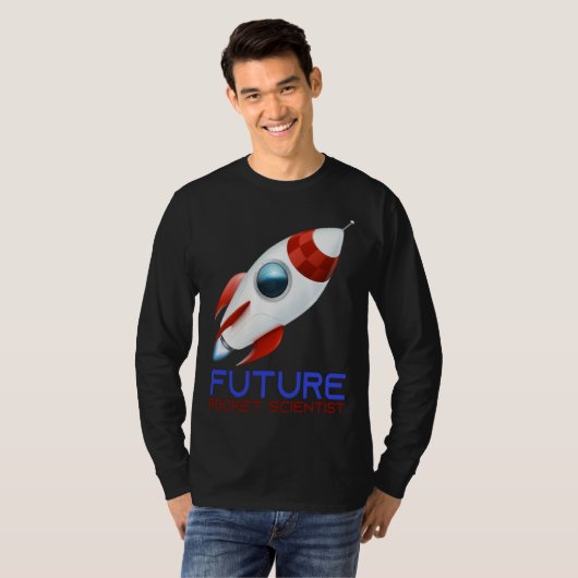 T-shirt Future Scientist Science Rocket Ship Kids  Astrona (Devant entier)