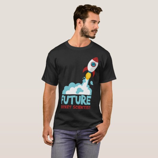 T-shirt Future Scientist Science Rocket Ship Kids Astrona (Devant entier)