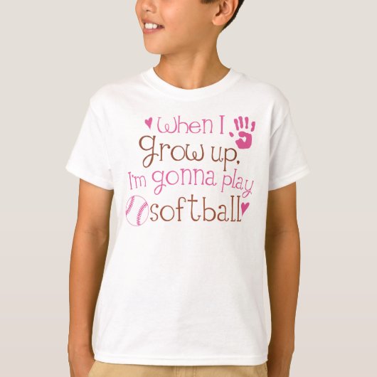 T-shirt Future Softball Player (Devant)