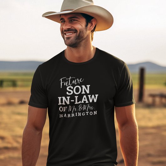 T-shirt Future Son In Law BV Groom Mariage