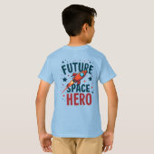 T-shirt Future Space Hero Retro Rockship Design (Dos entier)
