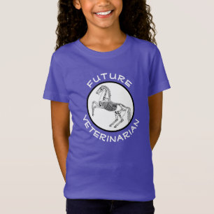 T-shirt "Future Vétérinaire" et Cheval Skeleton
