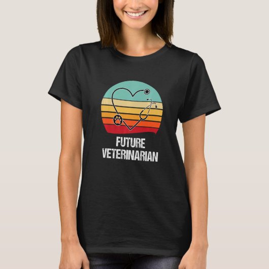 T-shirt Future Veterinarian Veterinarian Veterinary Techni (Devant)
