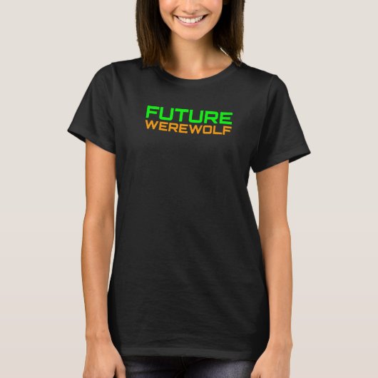 T-shirt FUTURE WEREWOLF Folklore Animal Science Fiction Ha (Devant)