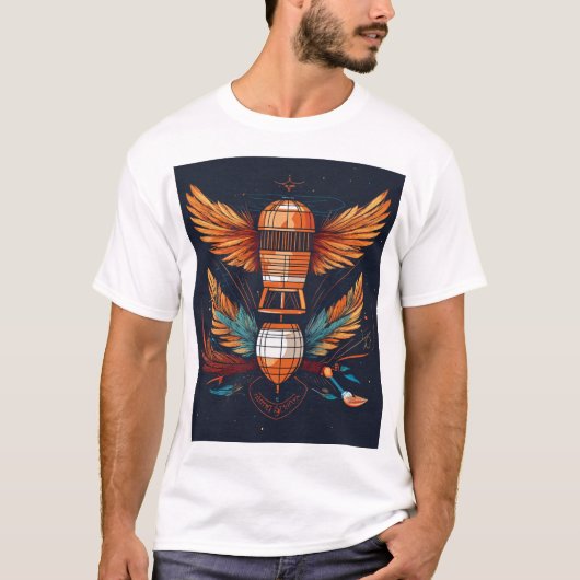 T-shirt Futuriste fin tatouage Art (Devant)