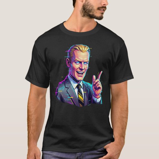 T-Shirt Futuriste Max Headroom (Devant)