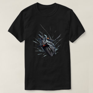 T-Shirt Futuriste Moto Rider