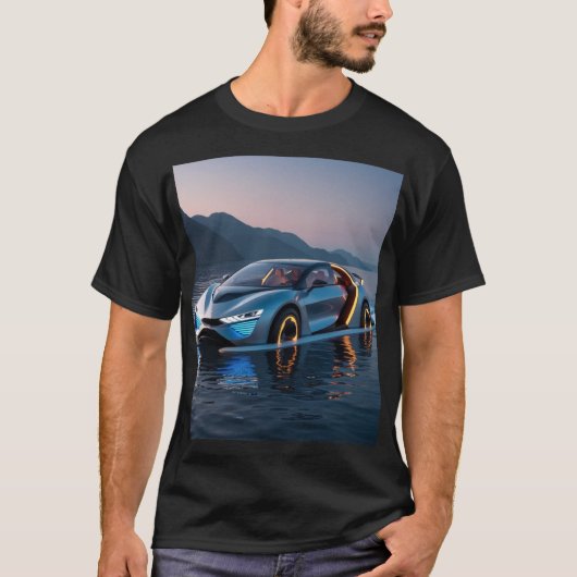 T-shirt Futuristic Car (Devant)