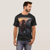 T-shirt Futuristic Dragon Knight Artwork (Devant entier)
